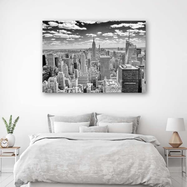 Billede på lærred, udsigt over Manhattan - 120x80