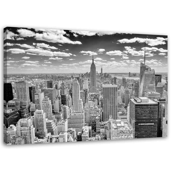 Billede på lærred, udsigt over Manhattan - 60x40