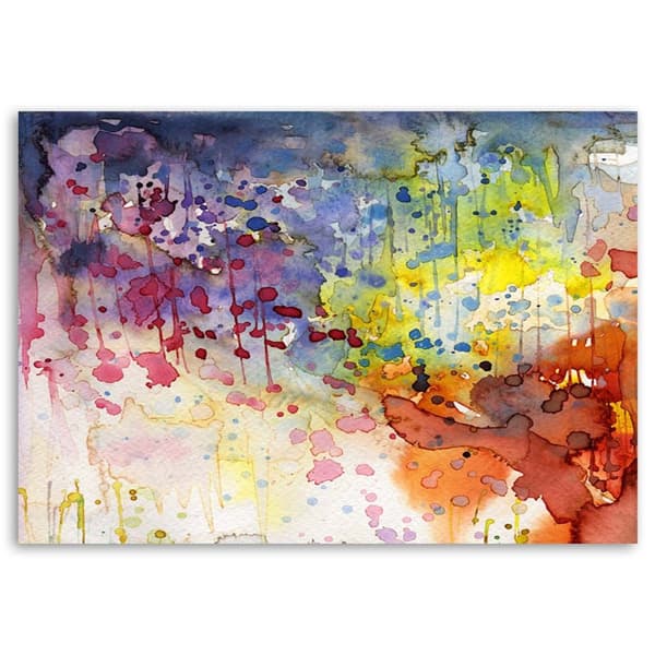 Kuva kankaalle, värikäs abstraktio - 120x80