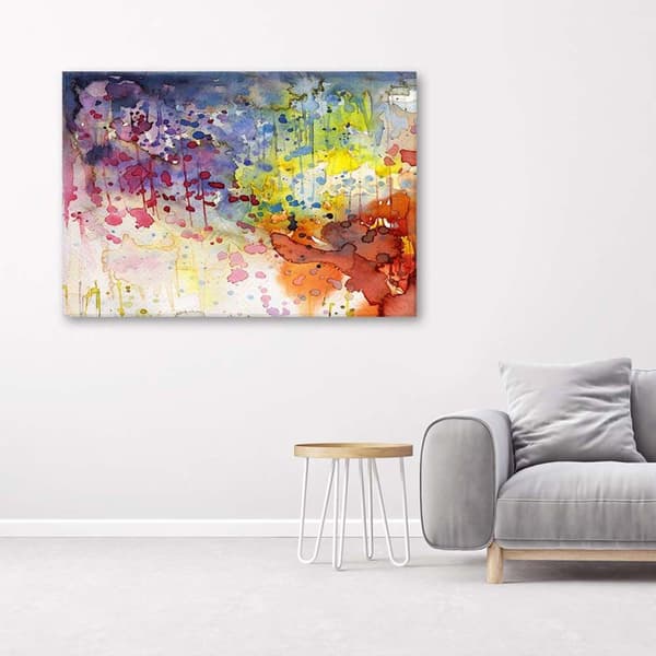 Kuva kankaalle, värikäs abstraktio - 120x80