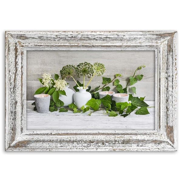 Kuva kankaalle, Asetelma shabby chic -tyyliin - 120x80