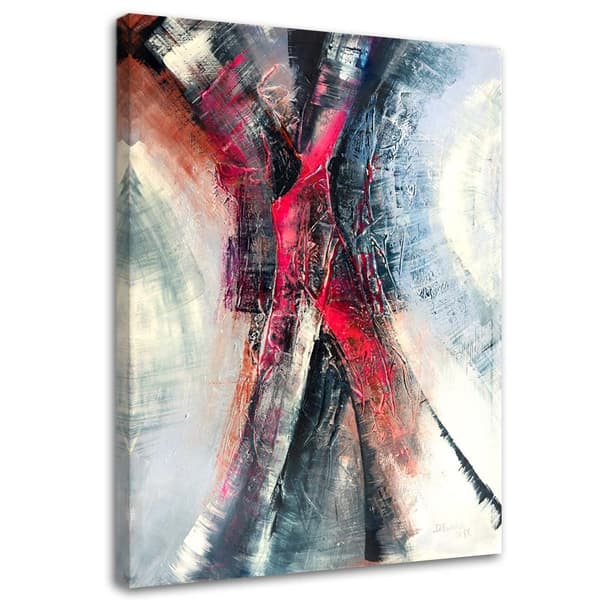 Bild på duk, Solnedgång över staden - 70x100
