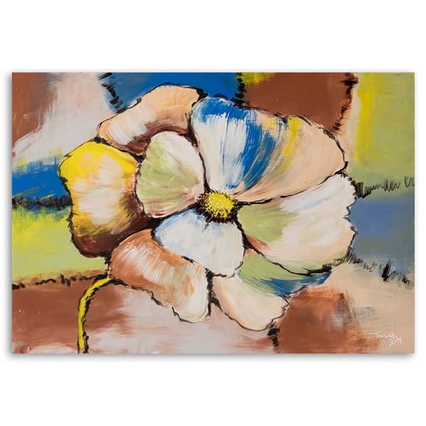 Kuva kankaalle, värikkäät kukat - 60x40