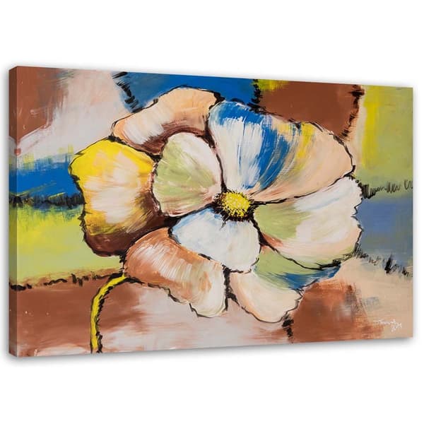 Kuva kankaalle, värikkäät kukat - 60x40