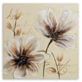 Miniatyrbillede 3 af 6: Billede på lærred, malede blomster - 30x30