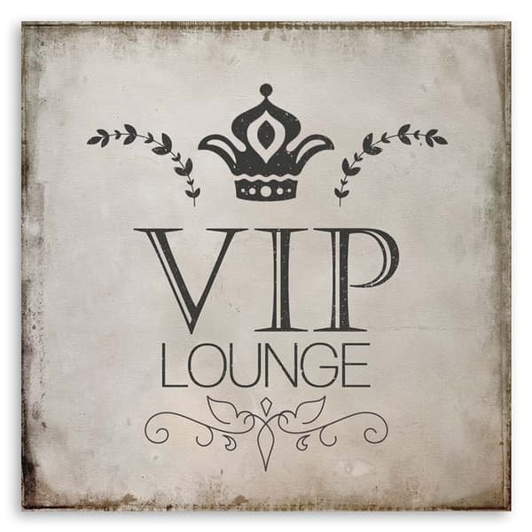 Bild på duk, VIP-lounge inskription - 40x40