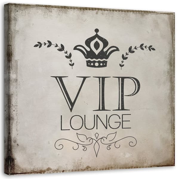Bild på duk, VIP-lounge inskription - 40x40