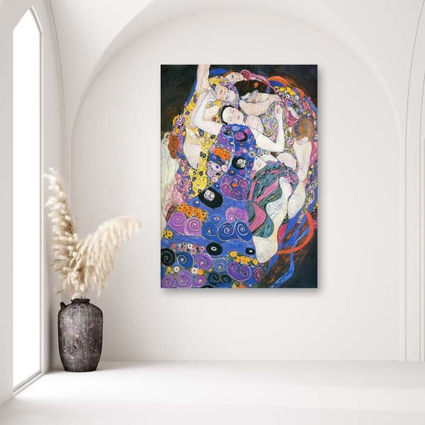 Billede på lærred, Jomfruer - G. Klimt reproduktion - 60x90