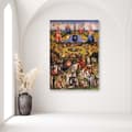 Miniatyrbillede 2 af 6: Billede på lærred, Edens Have - H. Bosch reproduktion - 60x90