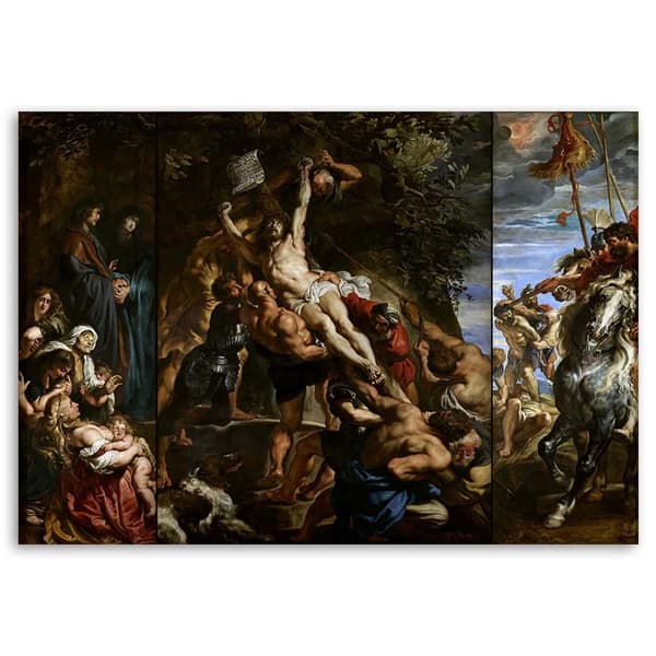 Maleri, Korshøjde - PP Rubens reproduktion - 100x70