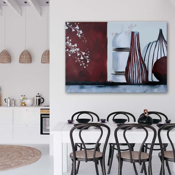 Billede på lærred, Vaser - stilleben komposition - 90x60