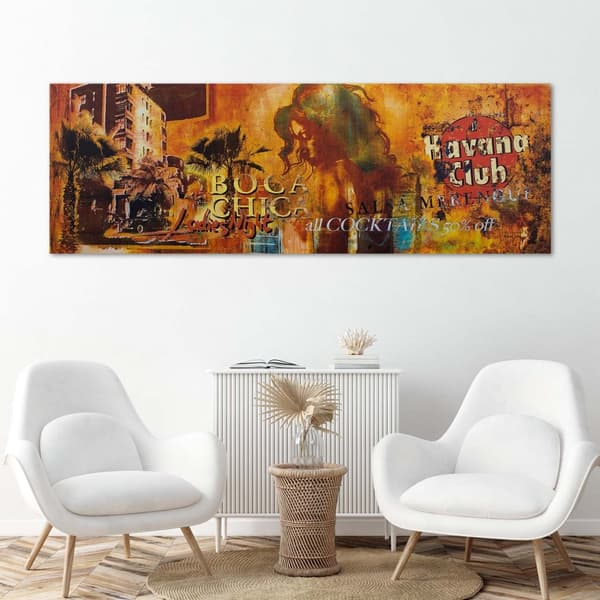 Kuva kankaalle, Havana Club Collage - 120x40
