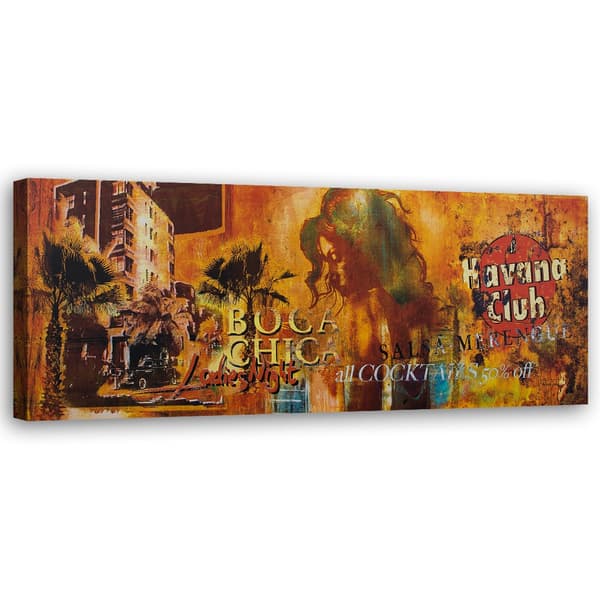 Kuva kankaalle, Havana Club Collage - 120x40
