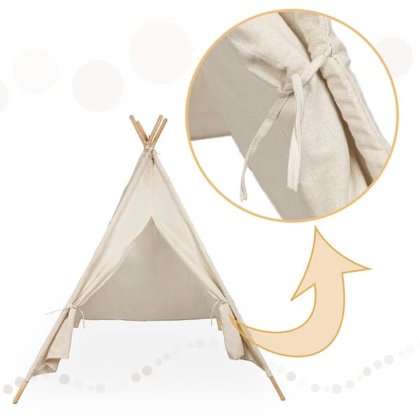 Tipi Wigwam indianerhustelt til børn, 135 cm