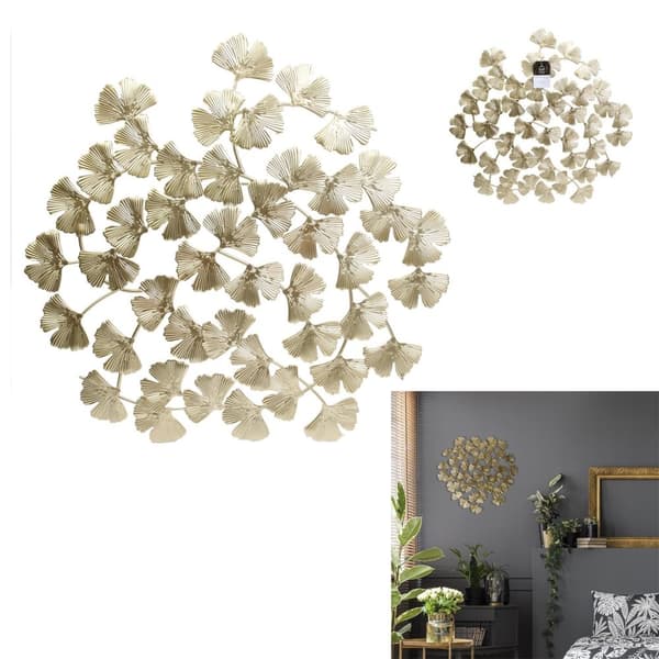 Metalldekoration Ginkgo biloba