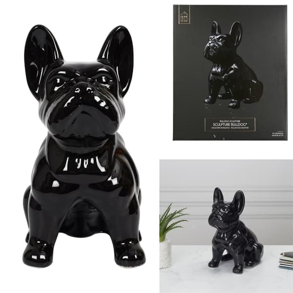 Fransk Bulldog figur L, svart