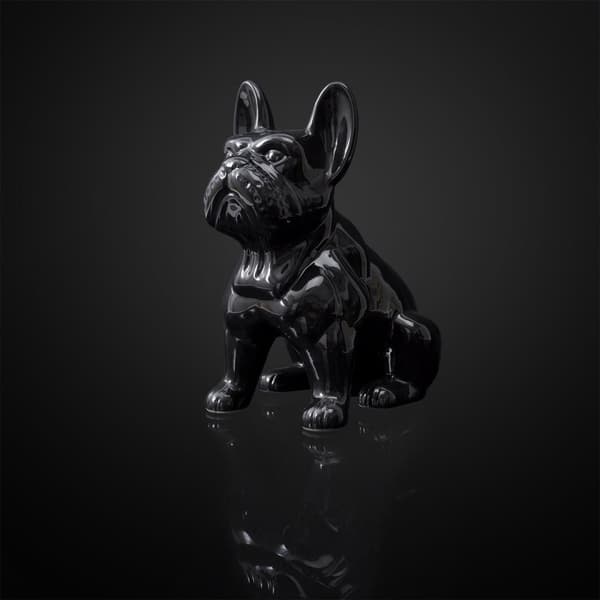 Fransk Bulldog figur L, svart