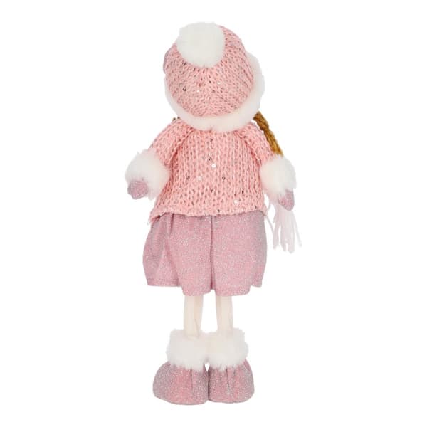 Figur af en pige, 38 cm, pink
