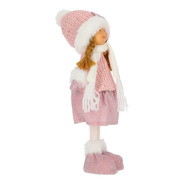 Figur af en pige, 38 cm, pink