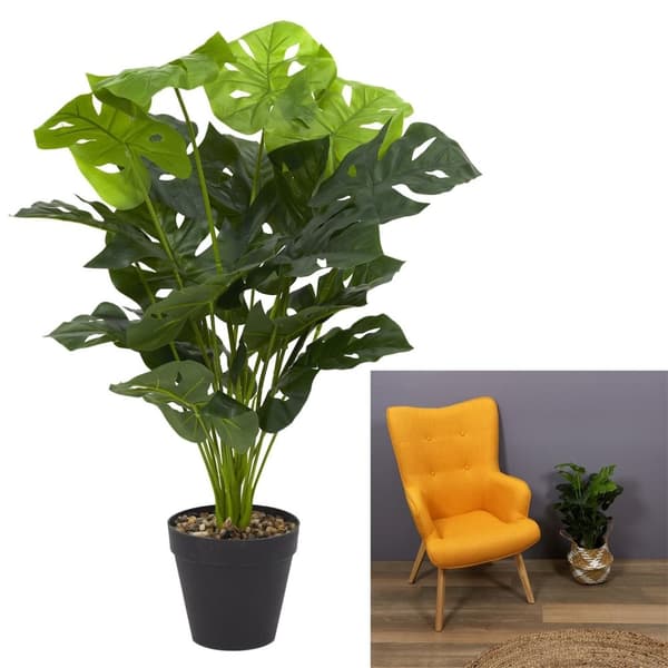 Konstgjord Monstera blomma 80 cm
