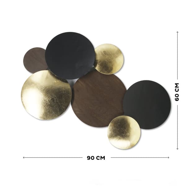 Art for the Home - Metalkunst - Elegant ornament - 90x60cm