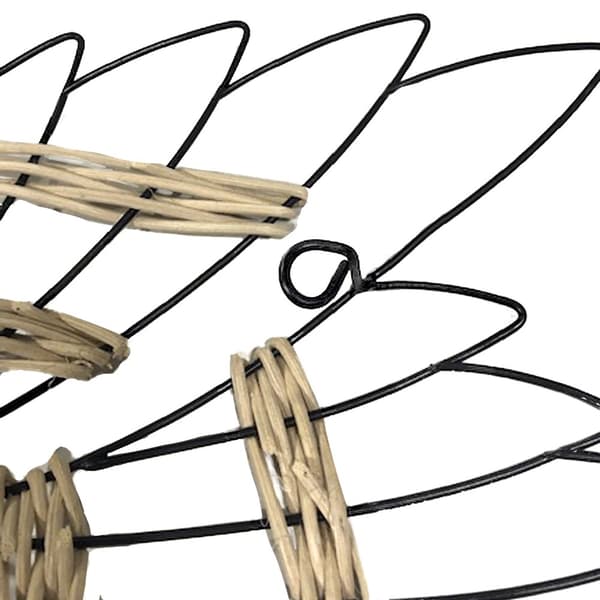 Art for the Home - Metalkunst - Hummingbird sort - 36x26cm
