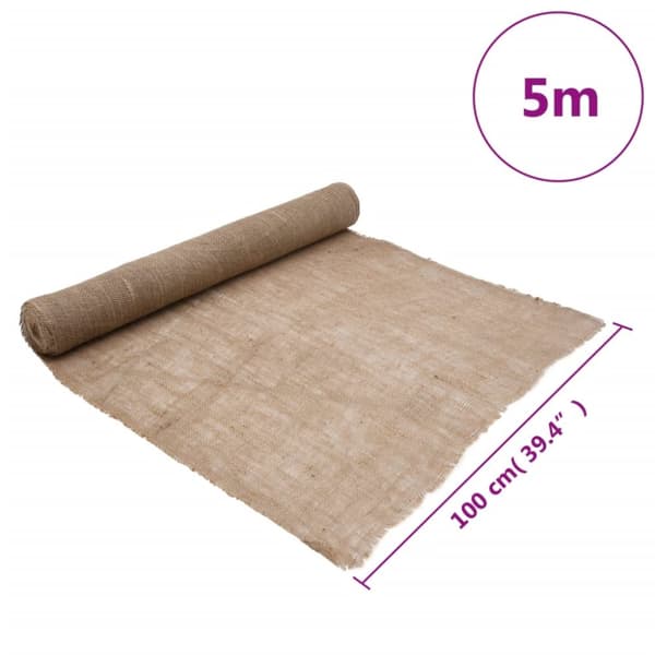 The Living Store Juterulle 1x5 m 100% jute 200 gsm -  Dekor