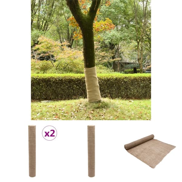 The Living Store Juterulle 2 st 1x50 m 100% jute 200 gsm -  Dekor