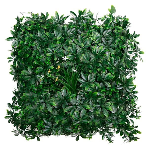Vægpaneler kunstig hæk stort blad 1m² - 4 stk 50x50x4 cm