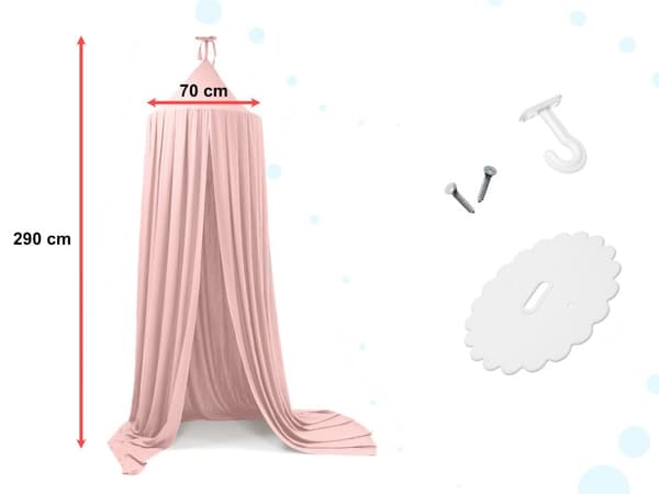 Baldakin gardin hængende tipi telt pink