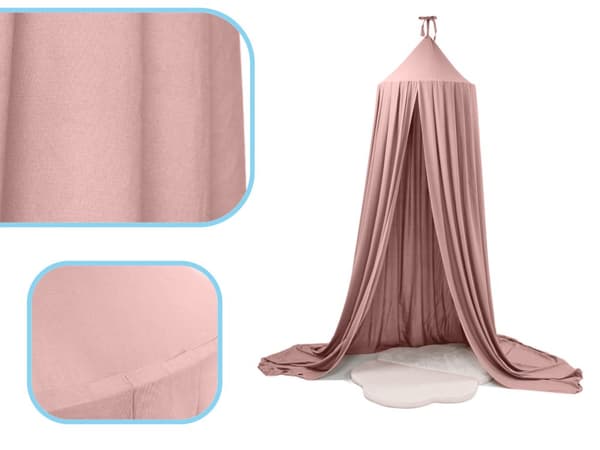 Baldakin gardin hængende tipi telt pink