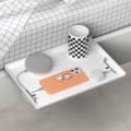 Miniatyrbild 1 av 2: Vit sänghylla i ABS-plast - 32cm