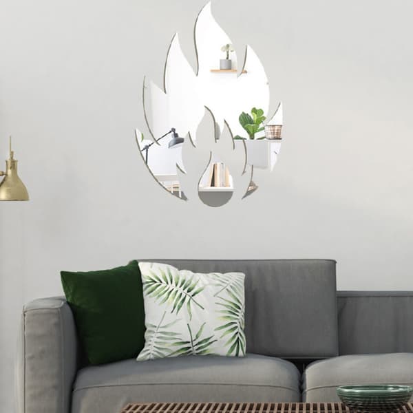 Koristepeilisarja 3D Flame 2kpl/Set Black