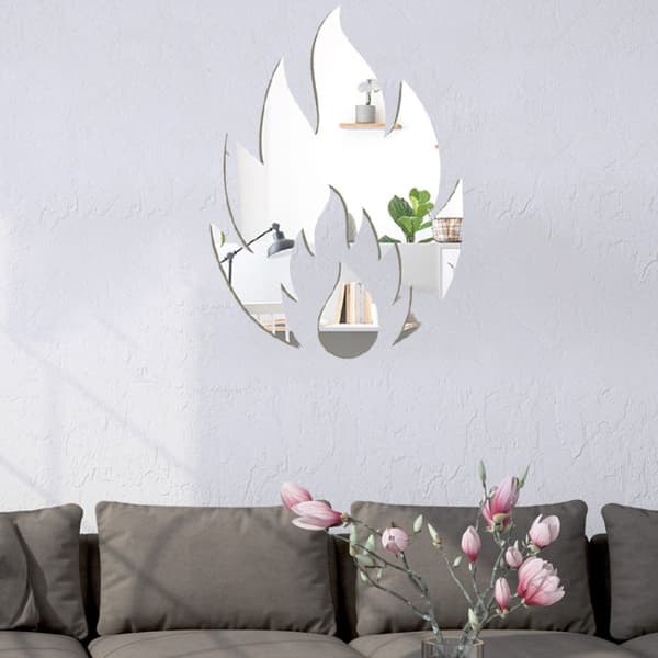 Koristepeilisarja 3D Flame 2kpl/Set Black