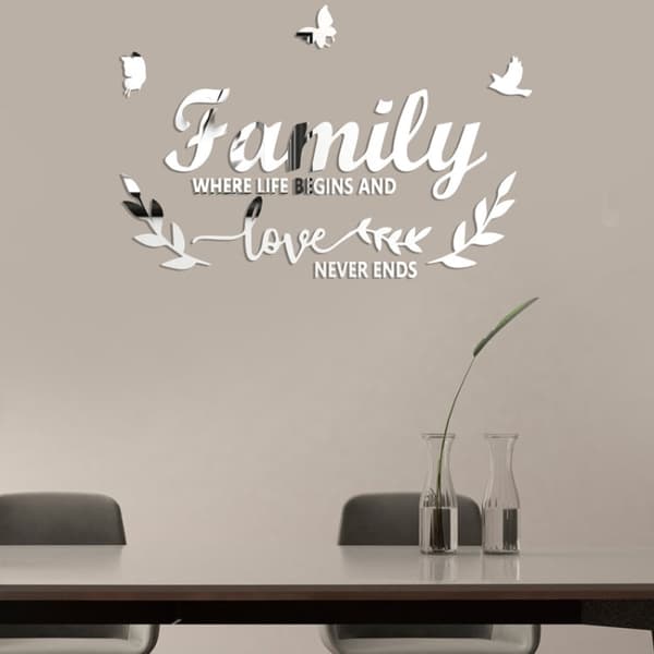 Koristepeilisarja 3D Familylove Black