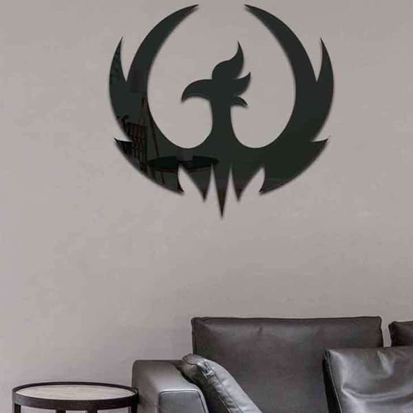 Koristepeilisarja 3D Wings Black