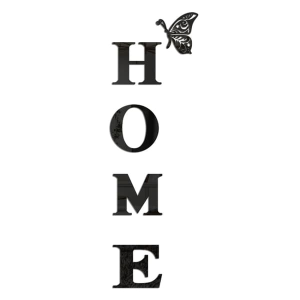 Koristepeilisarja 3D HOME Black