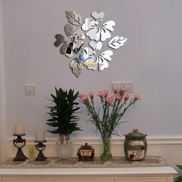 Koristepeilisarja 3D Flower Gold