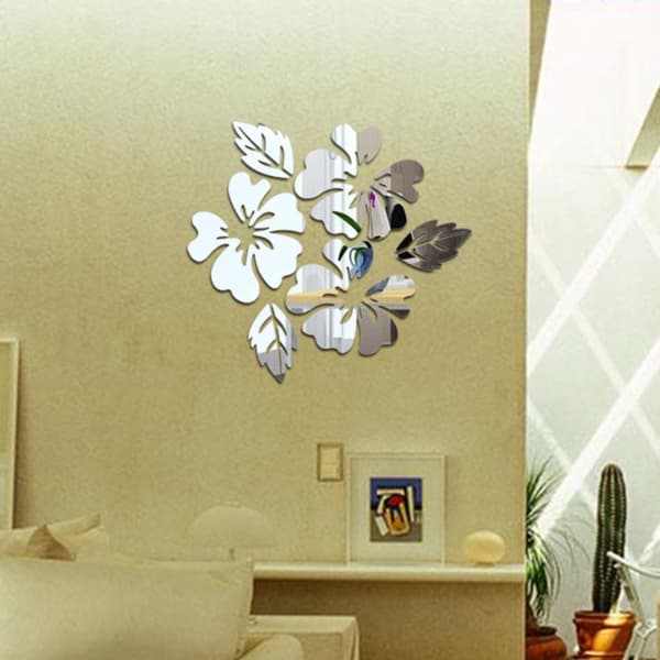 Koristepeilisarja 3D Flower Gold