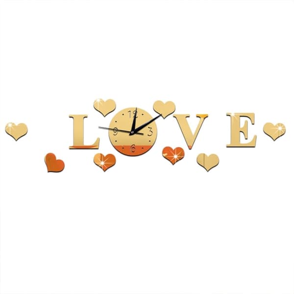 Koristepeilisarja 3D LOVE Gold