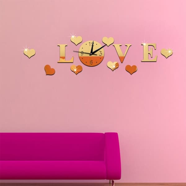 Koristepeilisarja 3D LOVE Gold