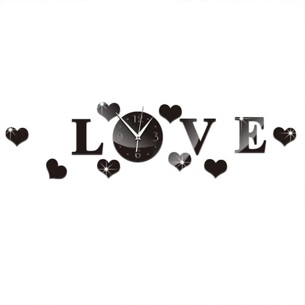 Koristepeilisarja 3D LOVE Black