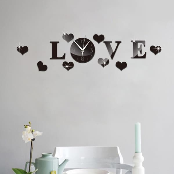 Koristepeilisarja 3D LOVE Black