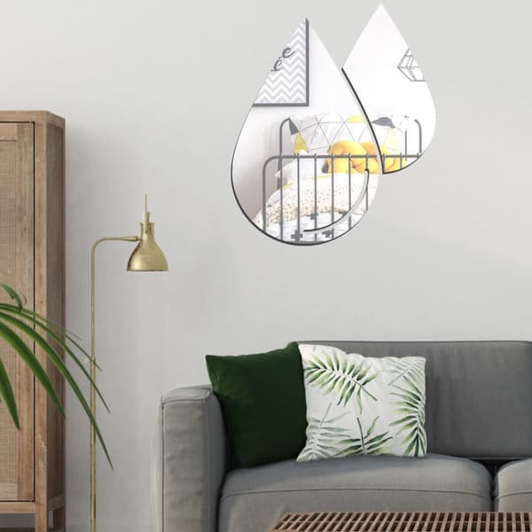 Koristepeilisarja 3D Drop 2kpl/Set Gold