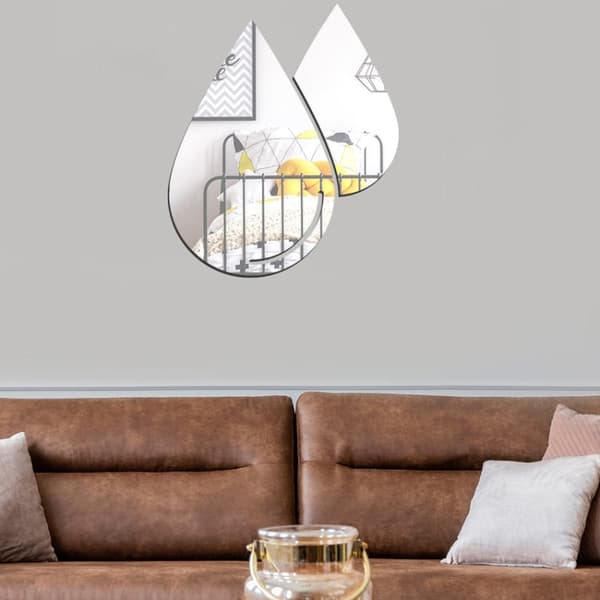 Koristepeilisarja 3D Drop 2kpl/Set Gold