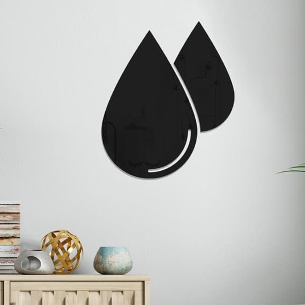Koristepeilisarja 3D Drop 2kpl/Set  Black