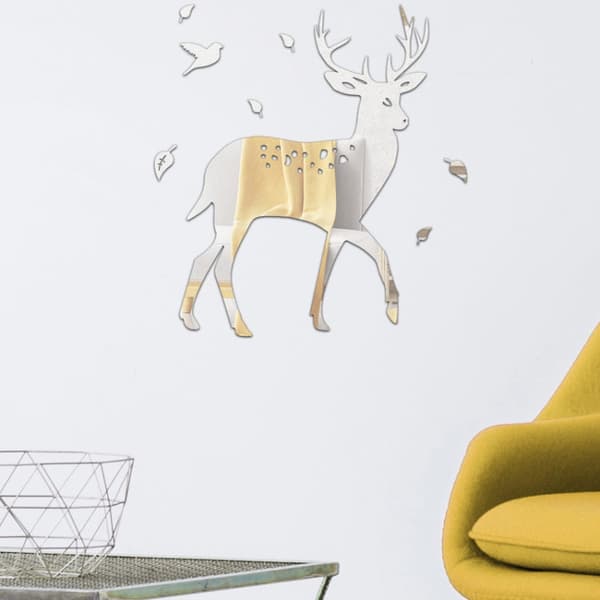 Koristepeilisarja 3D 8kpl/Set Deer Black