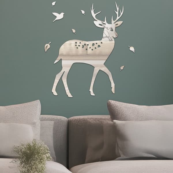Koristepeilisarja 3D 8kpl/Set Deer Black
