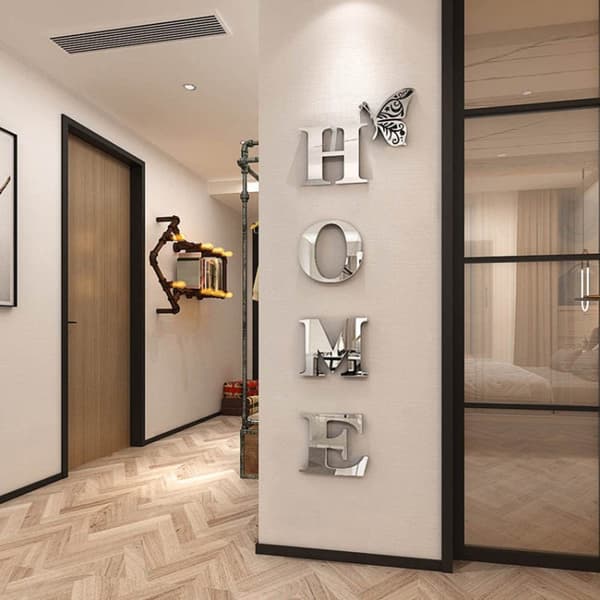 Koristepeilisarja 3D HOME Silver