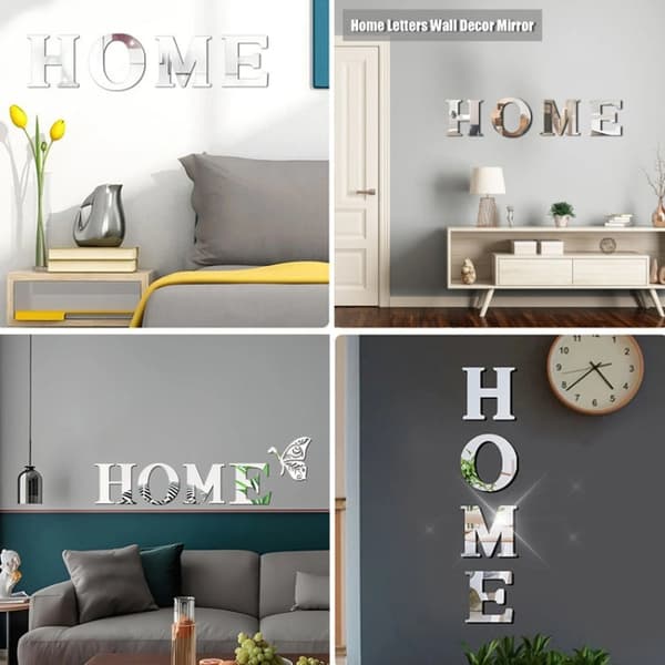 Koristepeilisarja 3D HOME Silver